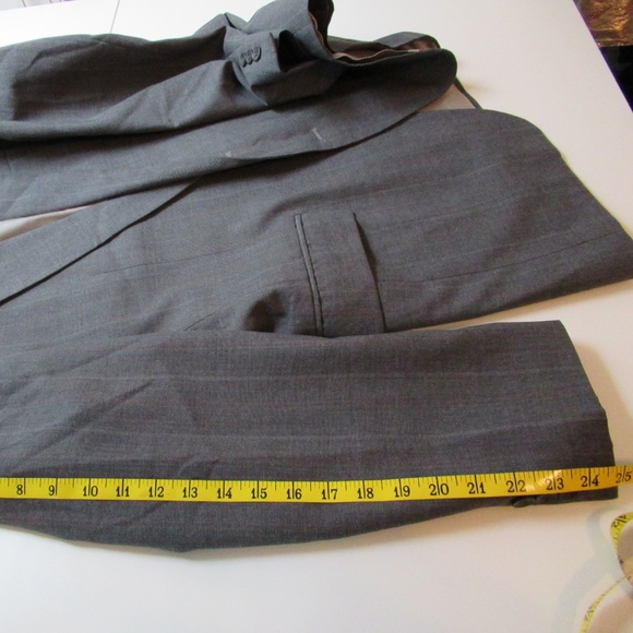 Vintage Imperial by Haggar Mens gray striped suit - Picture 7 of 15
